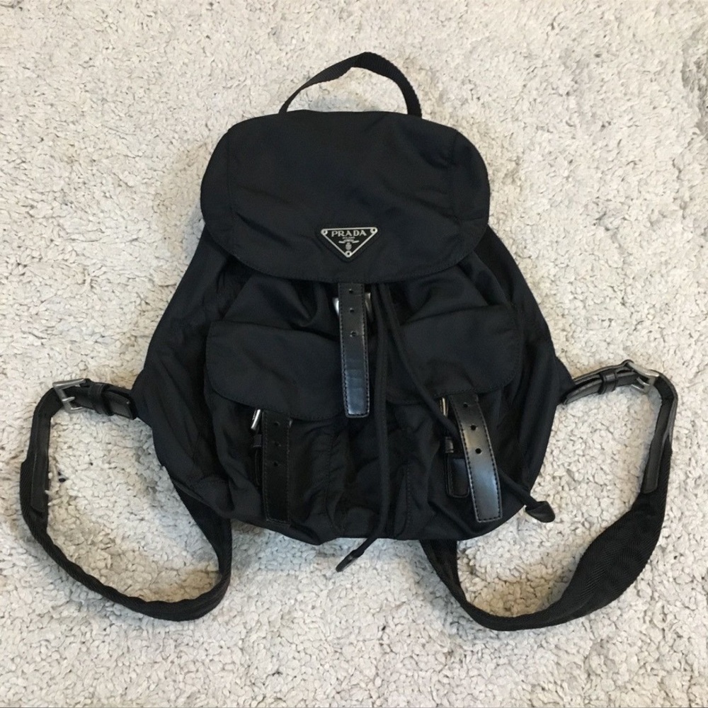 Prada Black Backpack with Iconic Nylon Material